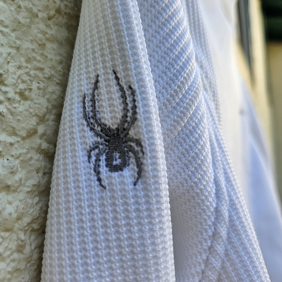 Spyder white full zip waffle knit jacket medium - Picture 3 of 8